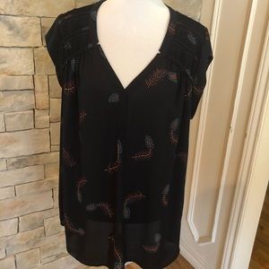 2 for 1! Navy print and black solid